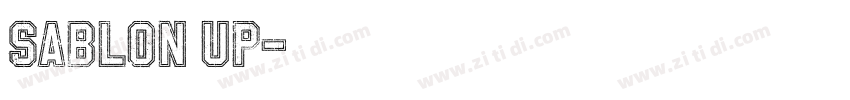 Sablon Up字体转换